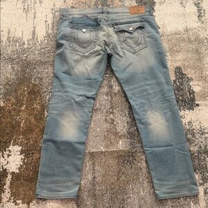 True Religion Light Blue Straight Jeans. Like new